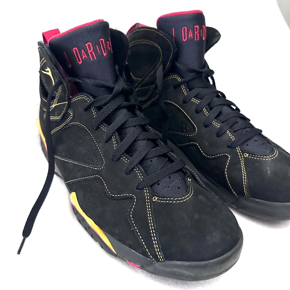 Air Jordan 7 Retro Citrus Men's Sz 12 2022 Black Orange Red CU9307-081